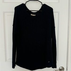 Dark Navy Knitted Hollister Sweater